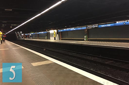 station Camp de l'Arpa métro Barcelone