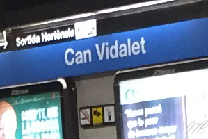 metro Can Vidalet Barcelone