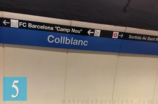 station de metro collblanc Barcelone