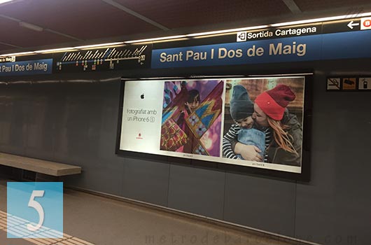 station Sant Pau dos de maig métro Barcelone