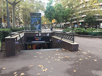 station Verdaguer metro Barcelone