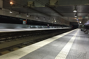 Station Europa Fira metro Barcelone