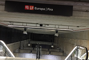metro Europa Fira Barcelone