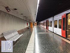 Barcelone metro plan ligne 12