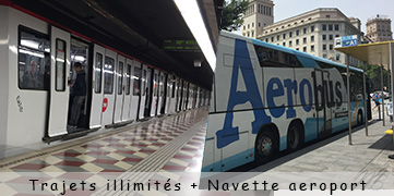 accès illimités transports Barcelone