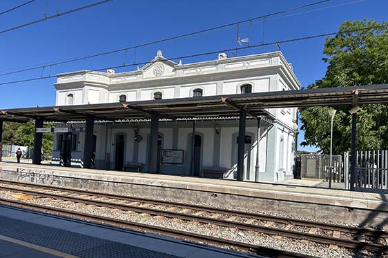 de Cubelles à Barcelone en train